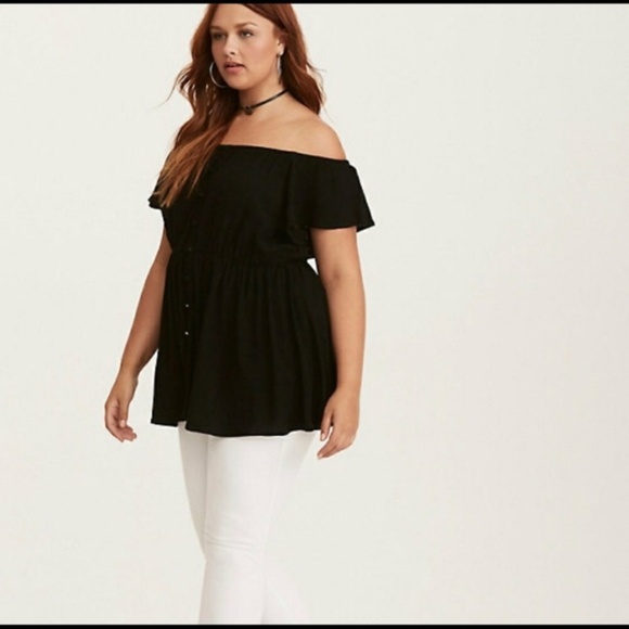 torrid Tops - NWT torrid black babydoll style top